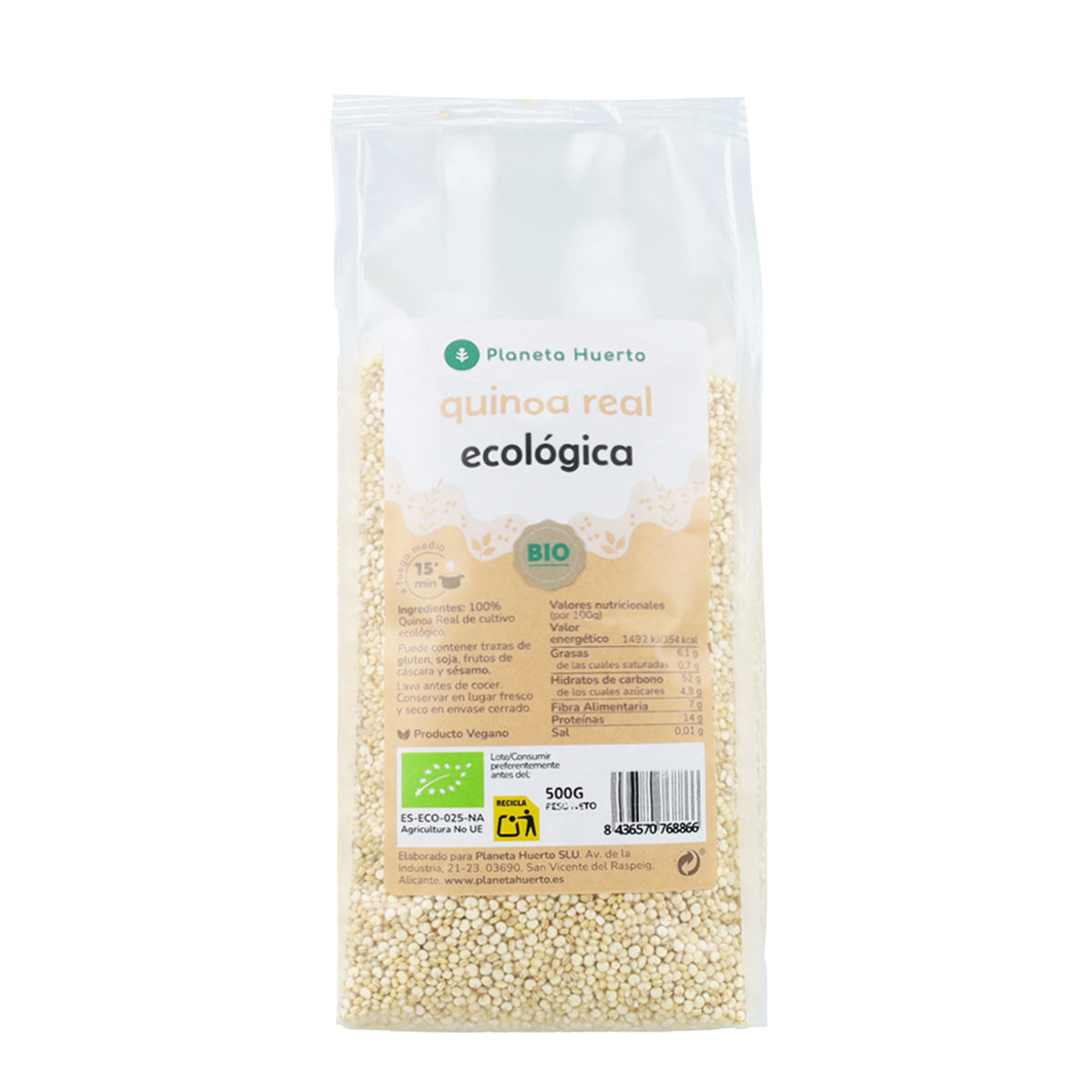 Packung 2x Echte Quinoa ECO Planeta Huerto 500 g
