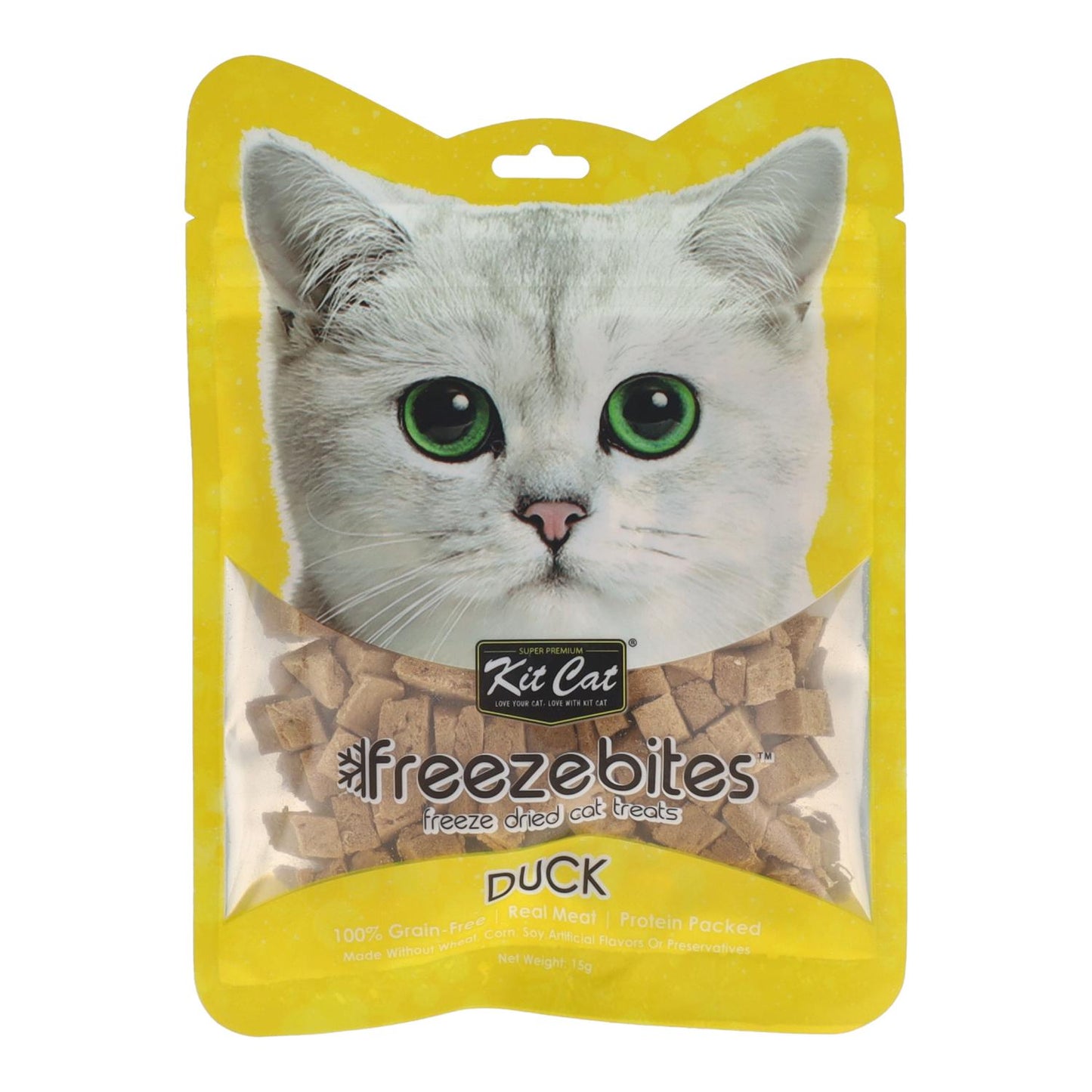 Kit Cat FreezeBites - Duck 15 g Natural freeze-dried snack for cats