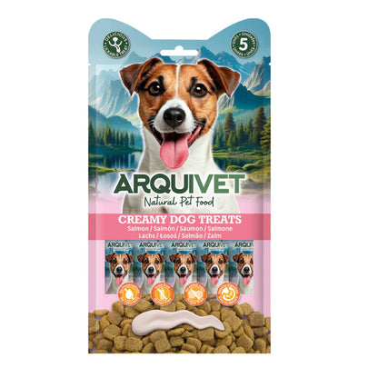 Arquivet Creamy Salmon Liquid Snack for Dogs (5 sachets of 15 g)