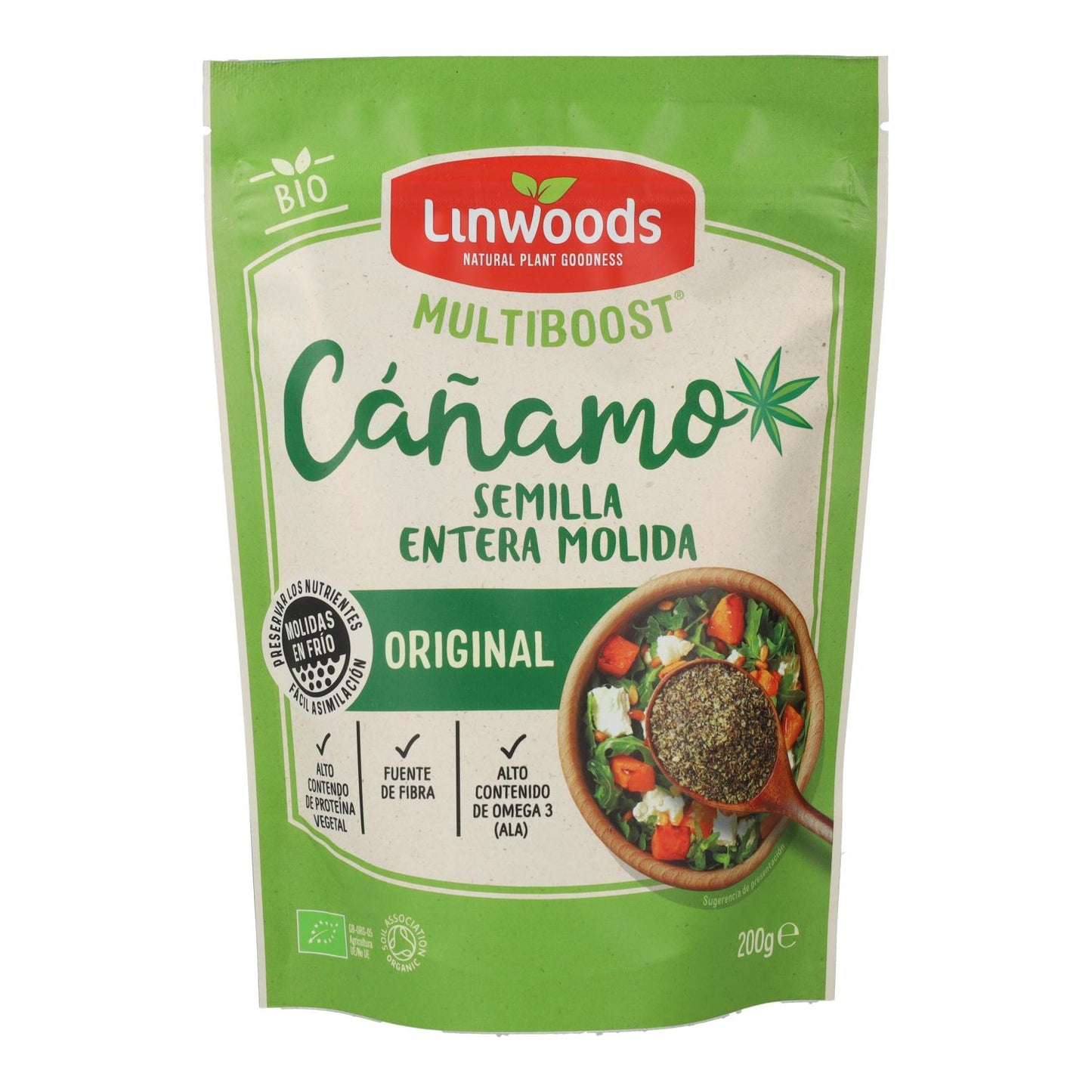 Linwoods organic ground hemp seeds, 200 g