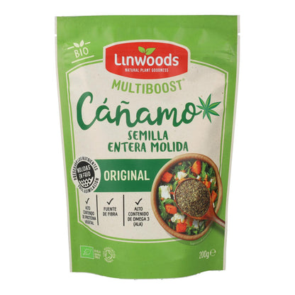Linwoods organic ground hemp seeds, 200 g