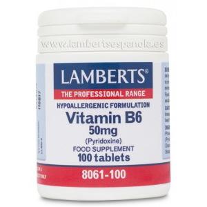 Vitamine B6 100 tabletten van 50 mg, Lamberts