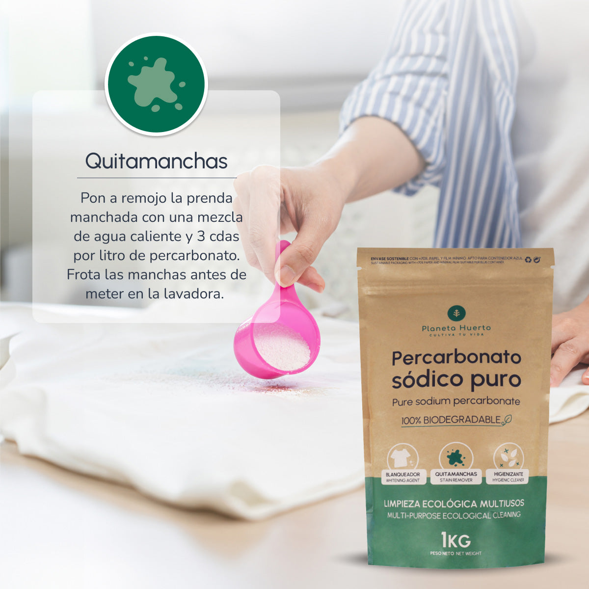 Förpackning 3xPerkarbonat Natrium Planet Garden 1 Kg