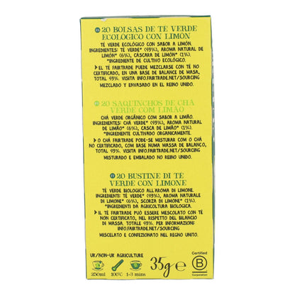 Herbata zielona z cytryną Bio Cupper 20 torebek