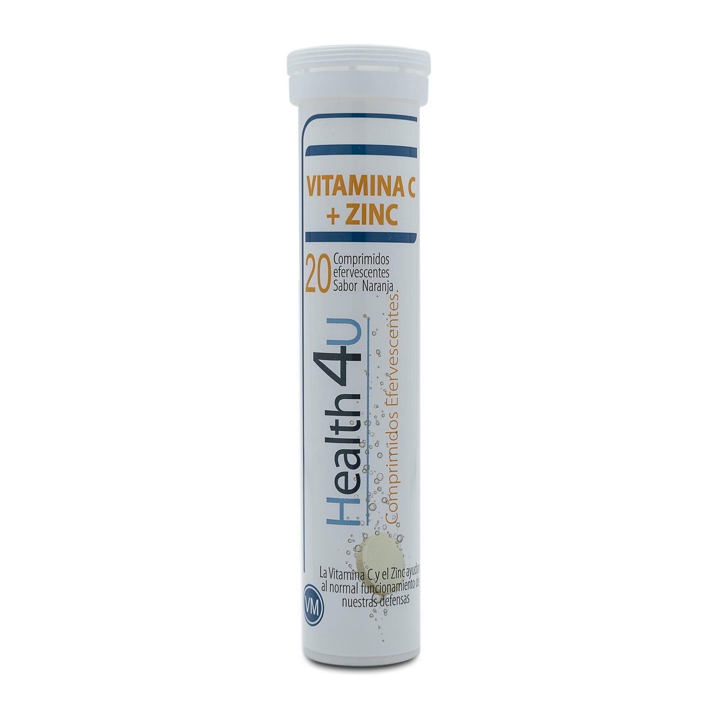 H4U Vitamin C + Zinc vitamins and minerals 20 orange-flavoured effervescent tablets
