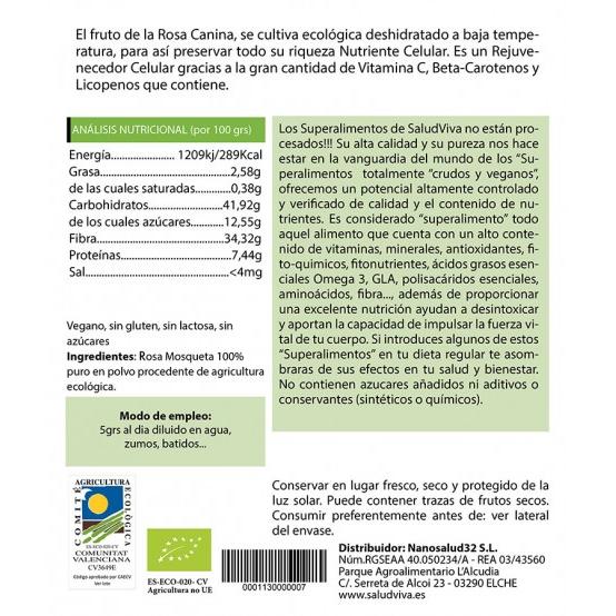 Rosa mosqueta en polvo BIO Salud Viva 125 g