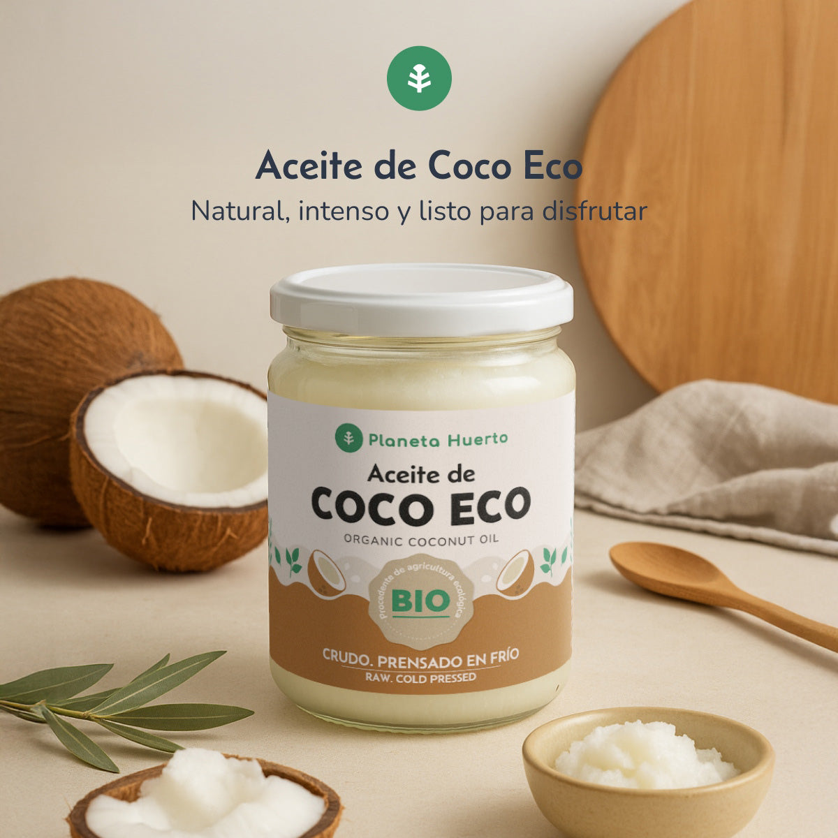 Opakowanie 2x Olej kokosowy z pierwszego tłoczenia ECO Planet Orchard 500 ml
