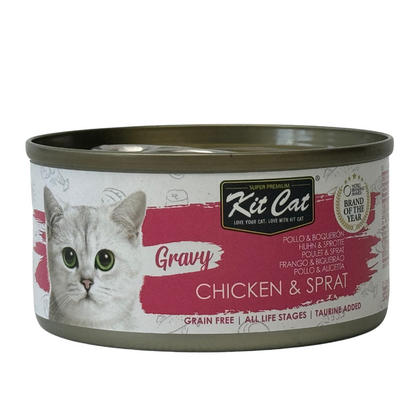 Cat Kit Gravy Tin - Chicken & Anchovy 70 g Wet cat food in sauce