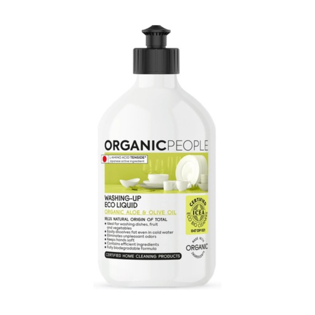 Ekologiczny płyn do mycia naczyń – organiczny aloes i oliwa z oliwek Organic People 500 ml