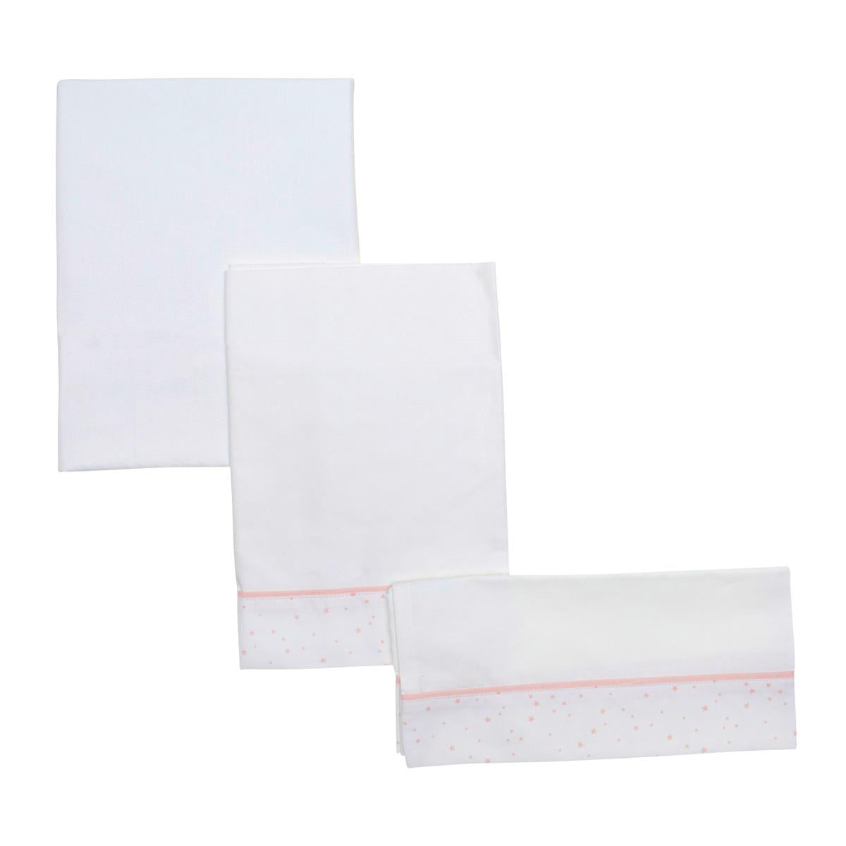 Bettlaken für Kinderbett 100 x 160 cm, Designs Star/Astra, 3-teilig, Star Celeste