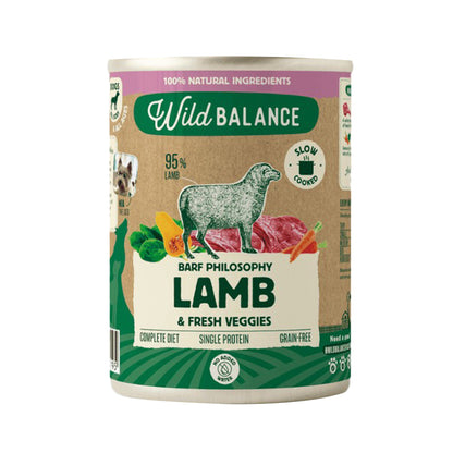 Complete BARF Lamb Menu for Dogs, Wild Balance, 400 g