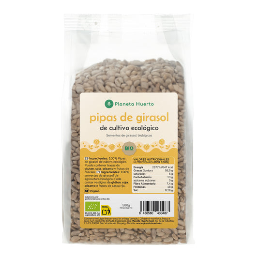 Gepelde zonnebloempitten ECO Planeta Huerto 500 g