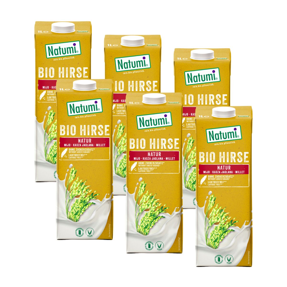 Lot de 6 boissons au millet bio Natumi 1 L