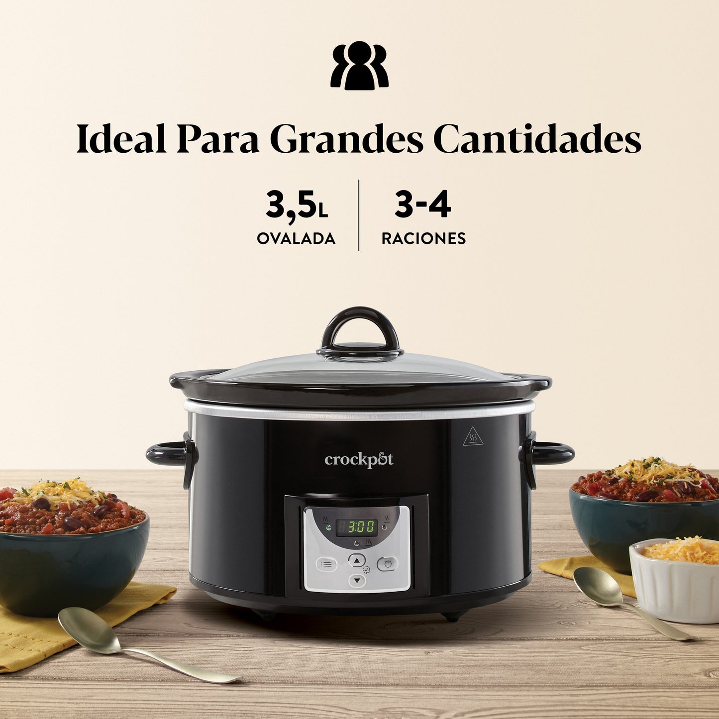 Crockpot Slow Cooker 3,5 l CSC113X (generalüberholt)