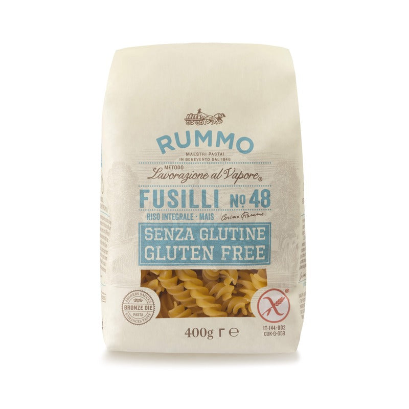 Pasta Fusilli Nª48 SENZA glutine Rummo 400 g