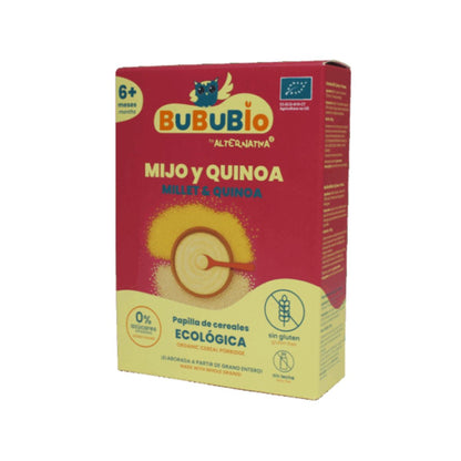 Pappa di miglio e quinoa senza glutine BIO BUBUBIO 200 g