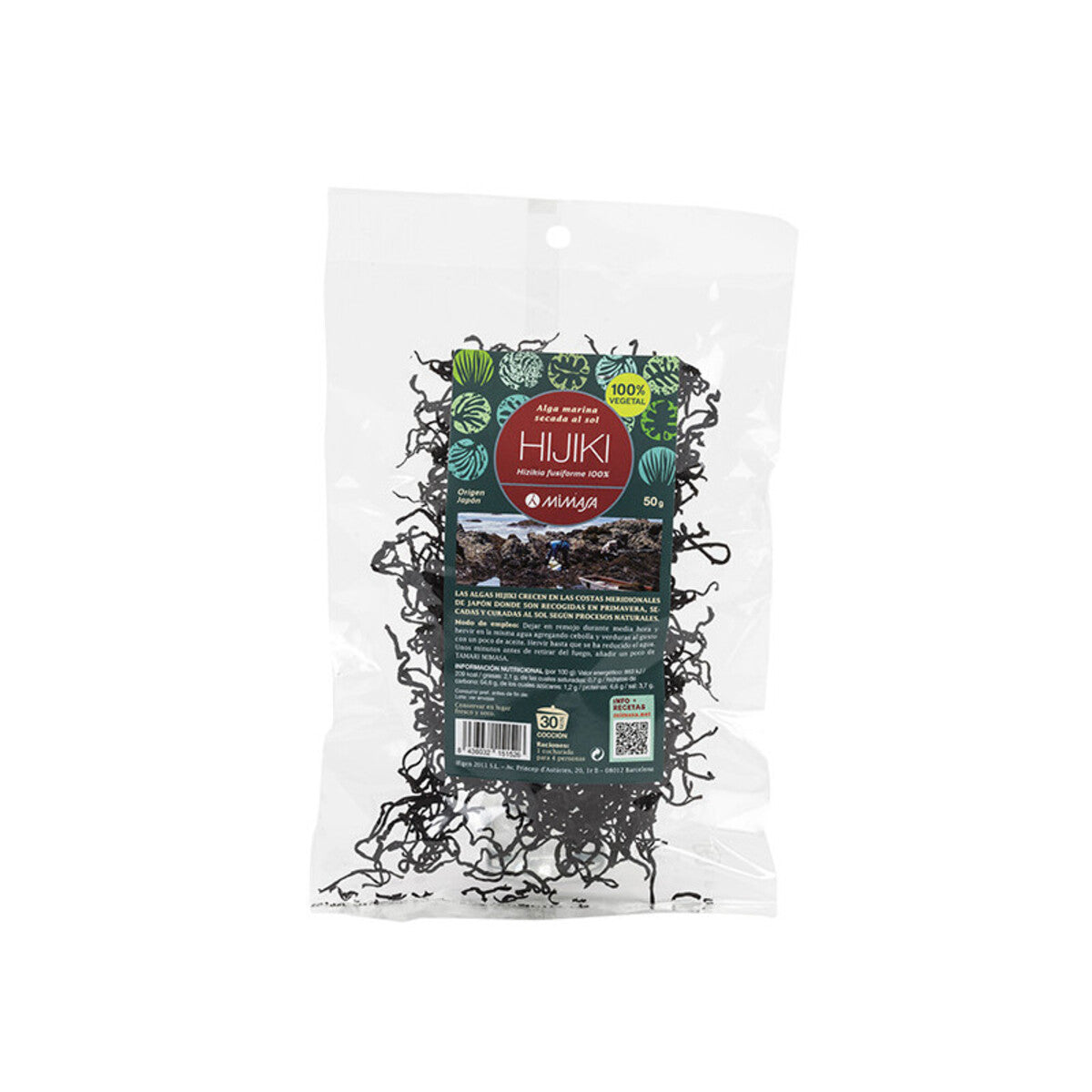 Hijiki Origen Japón MIMASA 50 g