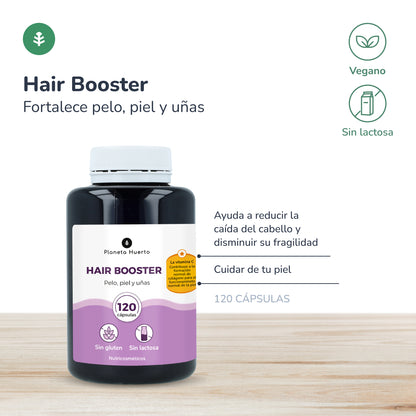 Hair Booster hår, hud och naglar Planeta Huerto 120 kapslar