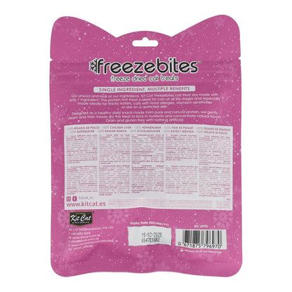 Kit Cat FreezeBites - Foie de poulet 20 g Snack lyophilisé naturel pour chats