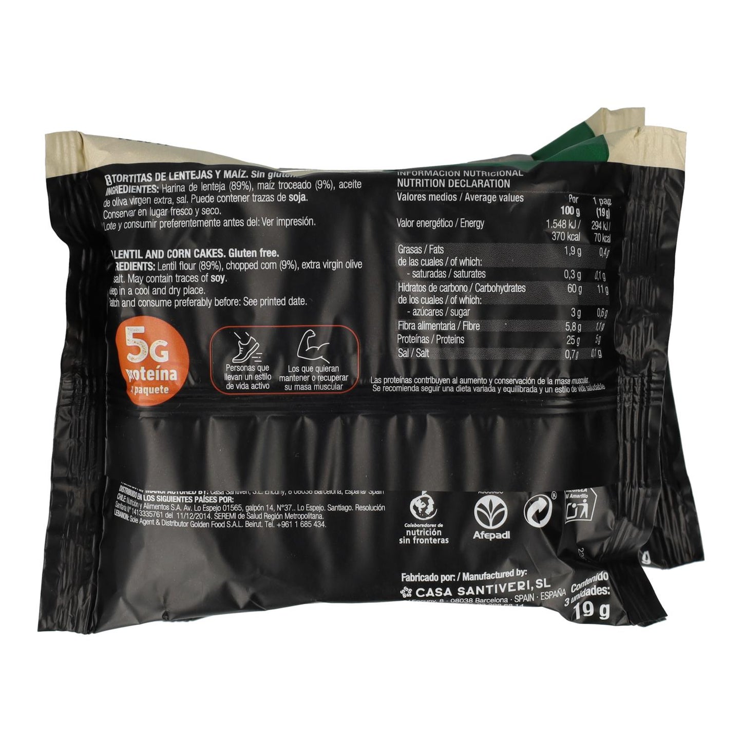 Bezglutenowe naleśniki proteinowe Santiveri 3 opakowania po 57 g