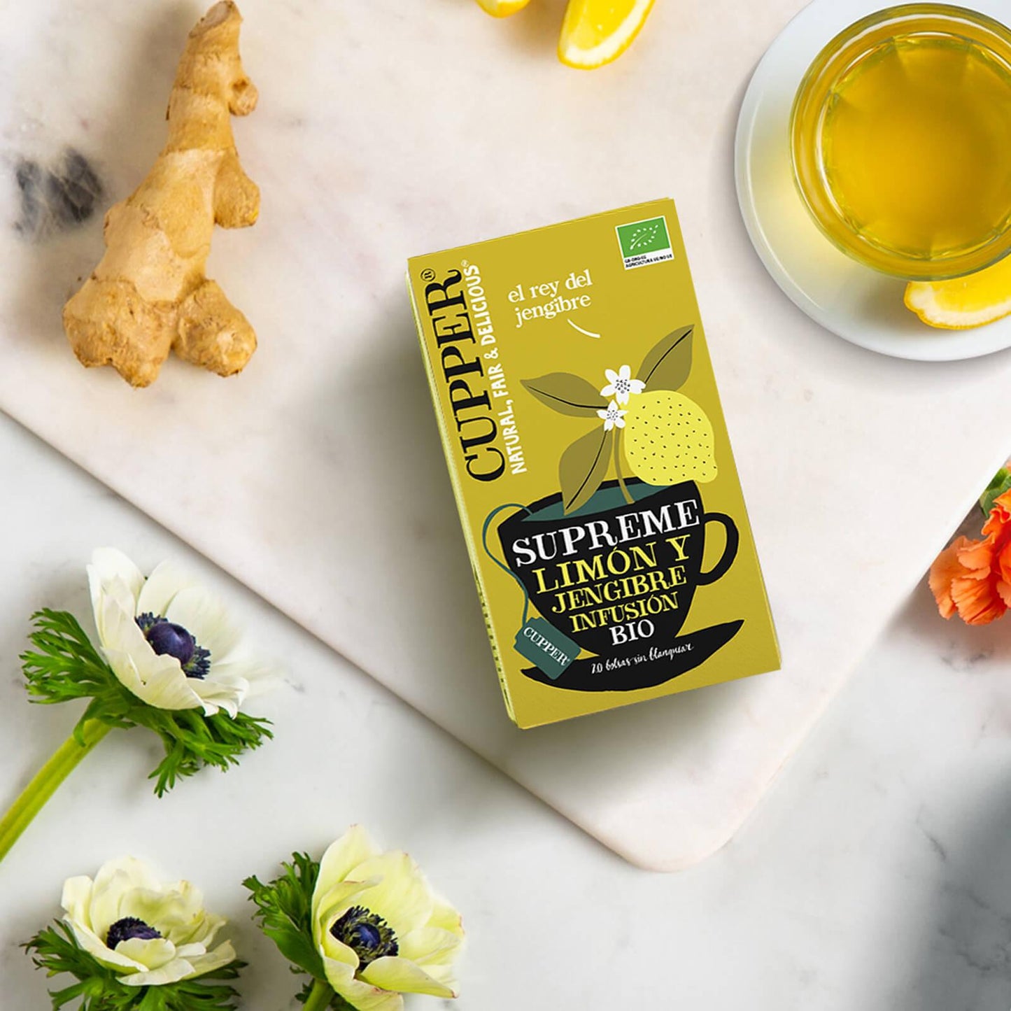 Infusion Supreme Citron et Gingembre Bio Cupper 20 sachets