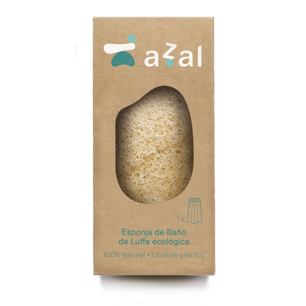 Gąbka luffa – peeling do ciała, mała, luzem, ok. 12 cm. Azal.