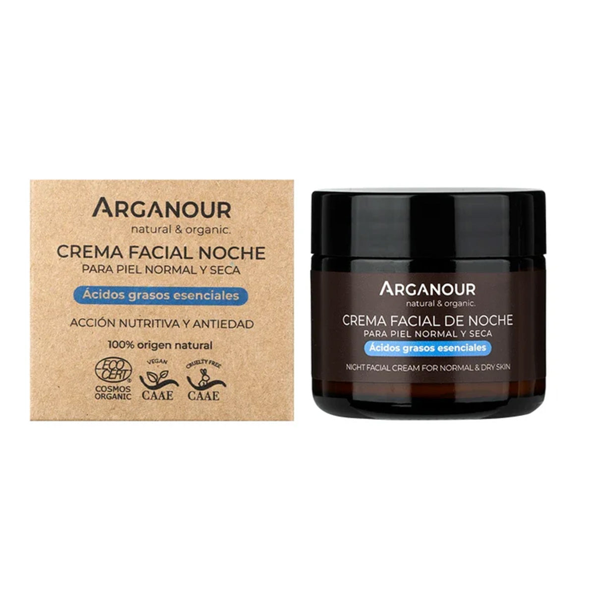 Crème visage argan nuit Arganour BIO 50 ml