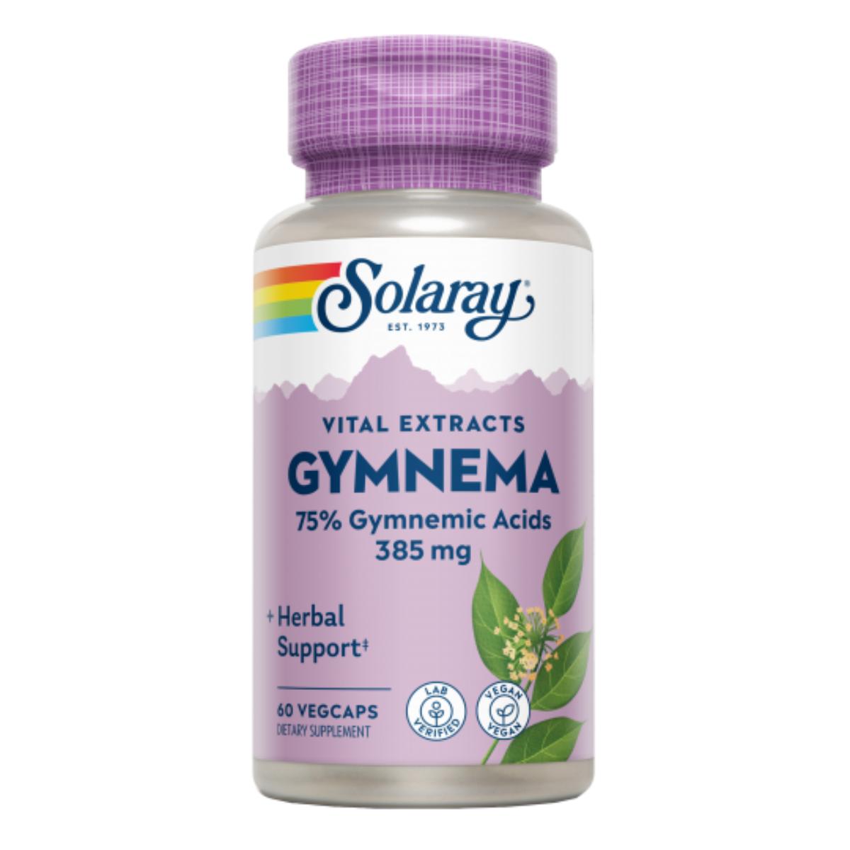 Gymnema 385 mg Solaray, 60 kapslar