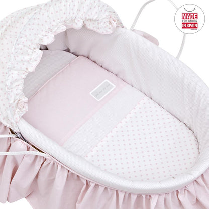 Babywiege mit Verdeck BE in verschiedenen Farben Beige