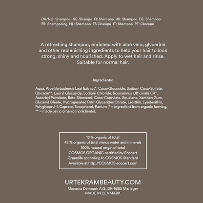 2-pack rosmarinschampo för fint hår Urtekram 500 ml