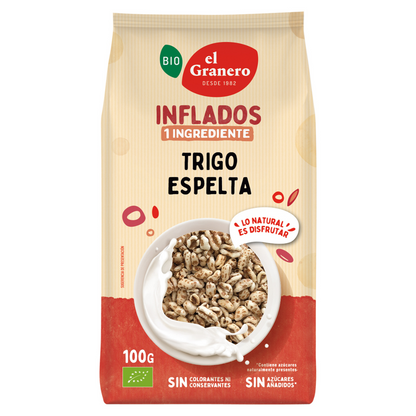 El Granero Organic Puffed Spelt Wheat, 100 g