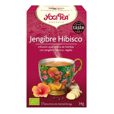 Yogi Tea BIO Gingembre Hibiscus, 17 sachets