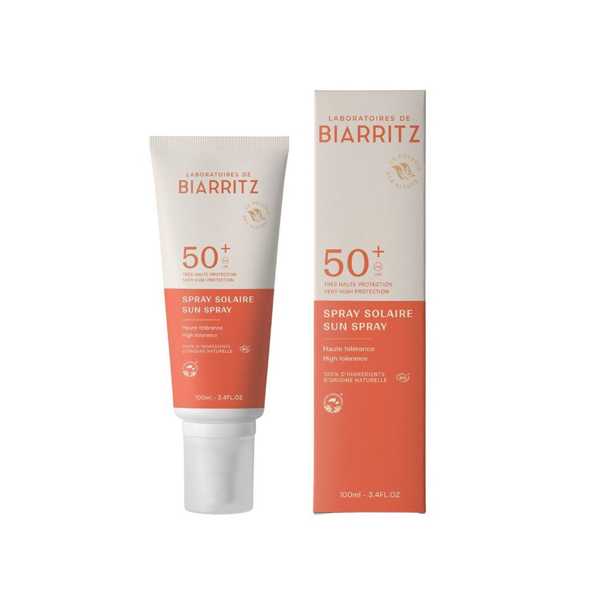 Spray solaire visage et corps SPF 50 Alga Maris 100 ml