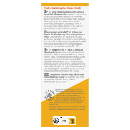 Krem przeciwsłoneczny dla niemowląt SPF 50+ hipoalergiczny Bioregena 40 ml