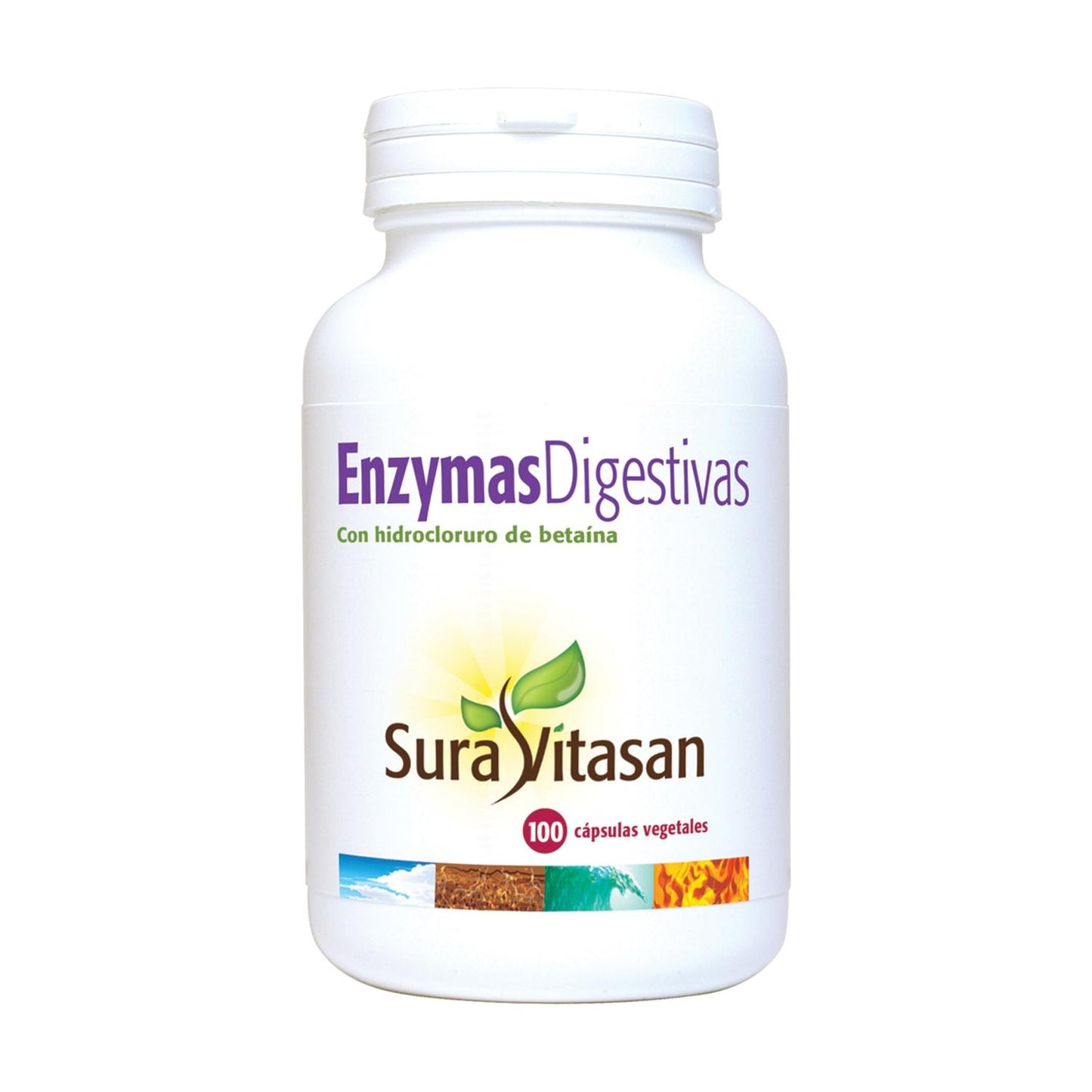 Opakowanie 2x enzymy trawienne Sura Vitasan, 100 kapsułek
