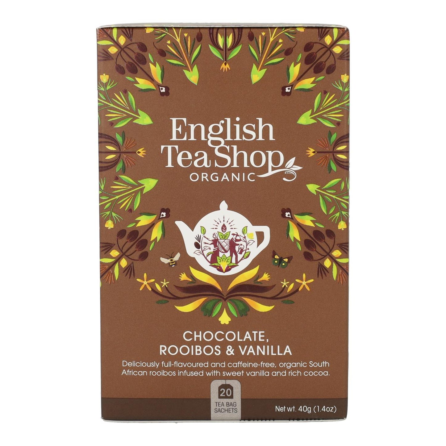 Bio-Rooibos-Tee mit Schokolade und Vanille English Tea Shop 40 g