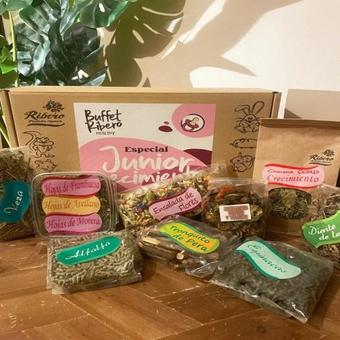 Gesundes Buffet Junior Wachstum für junge Kaninchen und Nagetiere Ribero