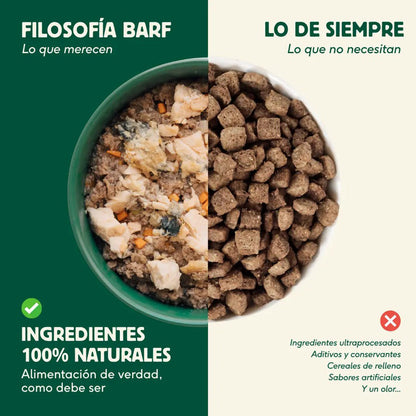 Menu complet BARF à la dinde pour chiens, Wild Balance, 400 g