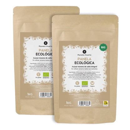 Pack 2 x ECO Planeta Huerto Panela Sugar 1kg