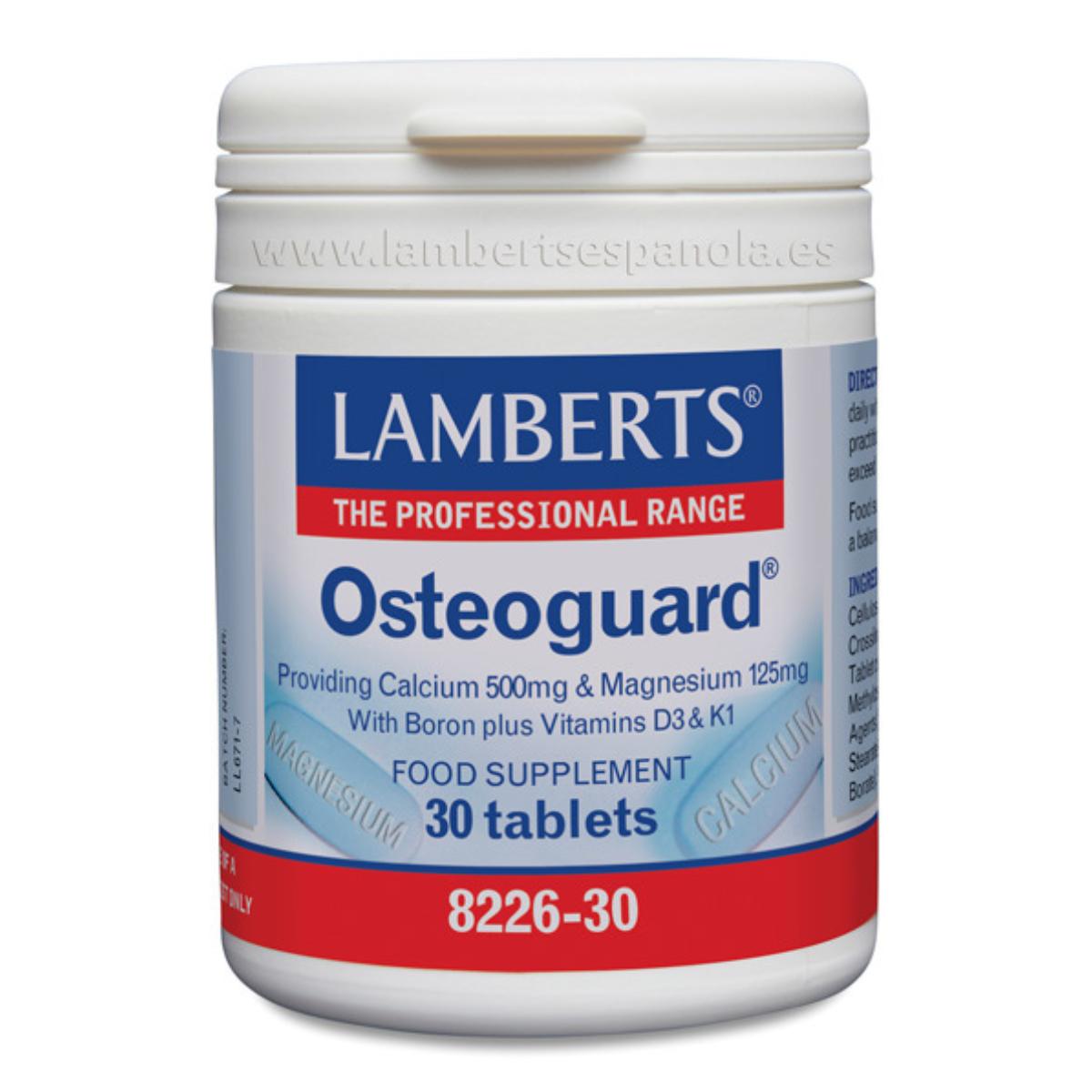 Osteoguard wapń, magnez, bor, witaminy D i K30 Lamberts 30 tabletek