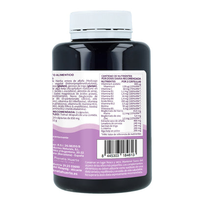 Hair Booster hår, hud och naglar Planeta Huerto 120 kapslar