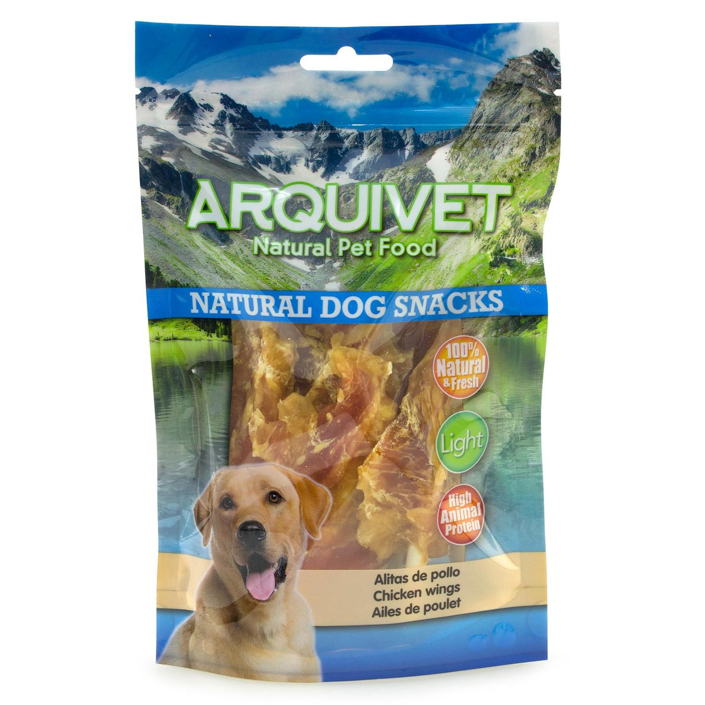 Snack naturel pour chiens  Ailes de poulet  Arquivet 100 g