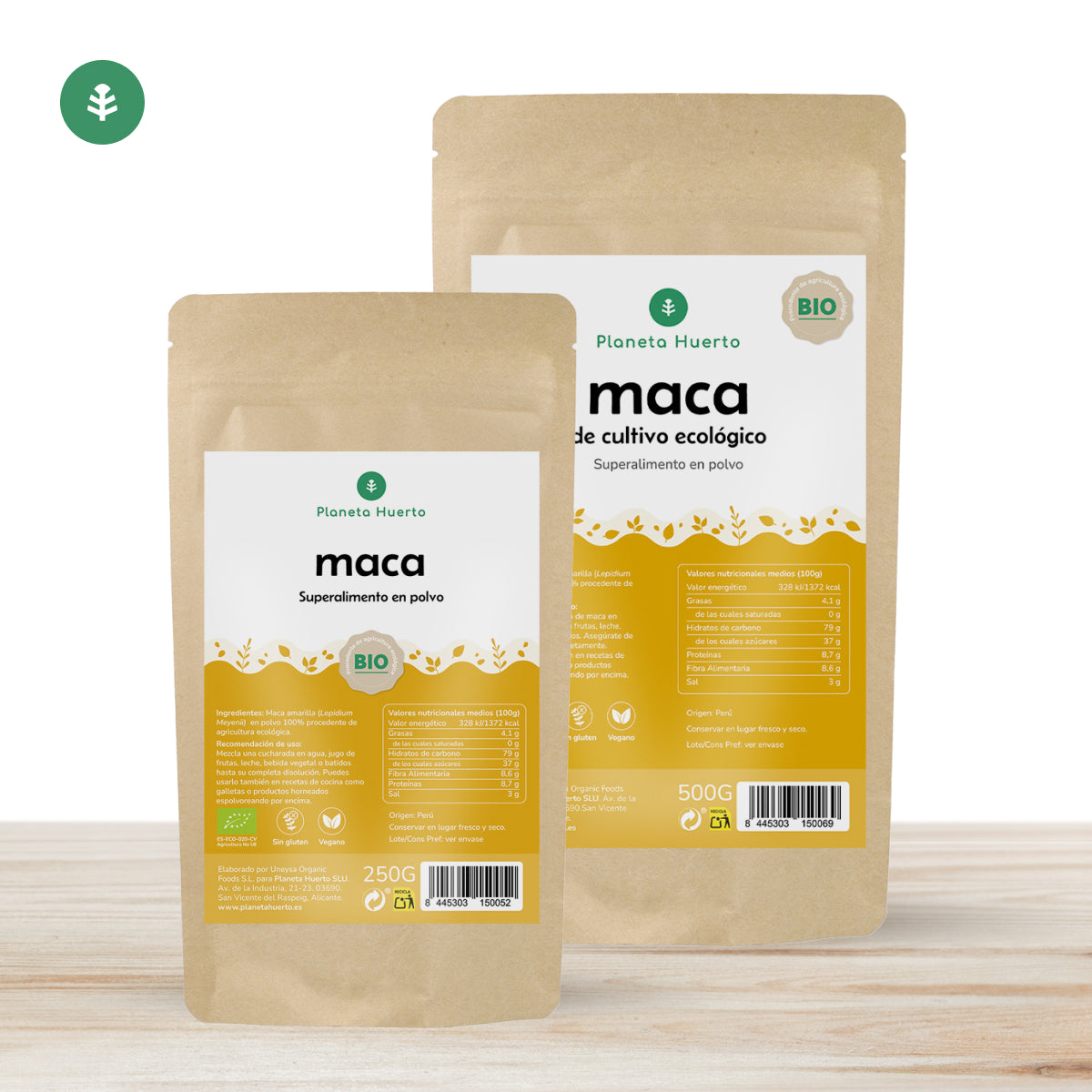 Maca-pulver ECO Planeta Huerto