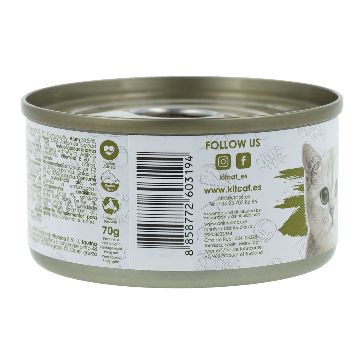 Cat Kit Gravy Tin - Tuna & Beef 70 g Wet cat food in sauce