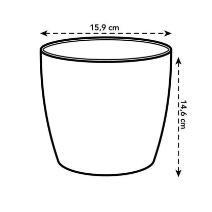 Recycelter Blumentopf Coffee Collection Round Elho 22 cm