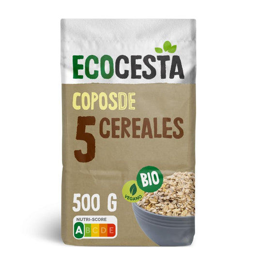 Flocons de 5 céréales bio, 500 g Ecocesta
