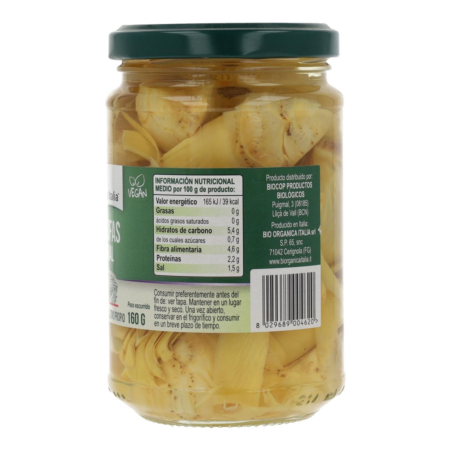 Artichauts naturels Demeter Bio Organica Italie 280 g