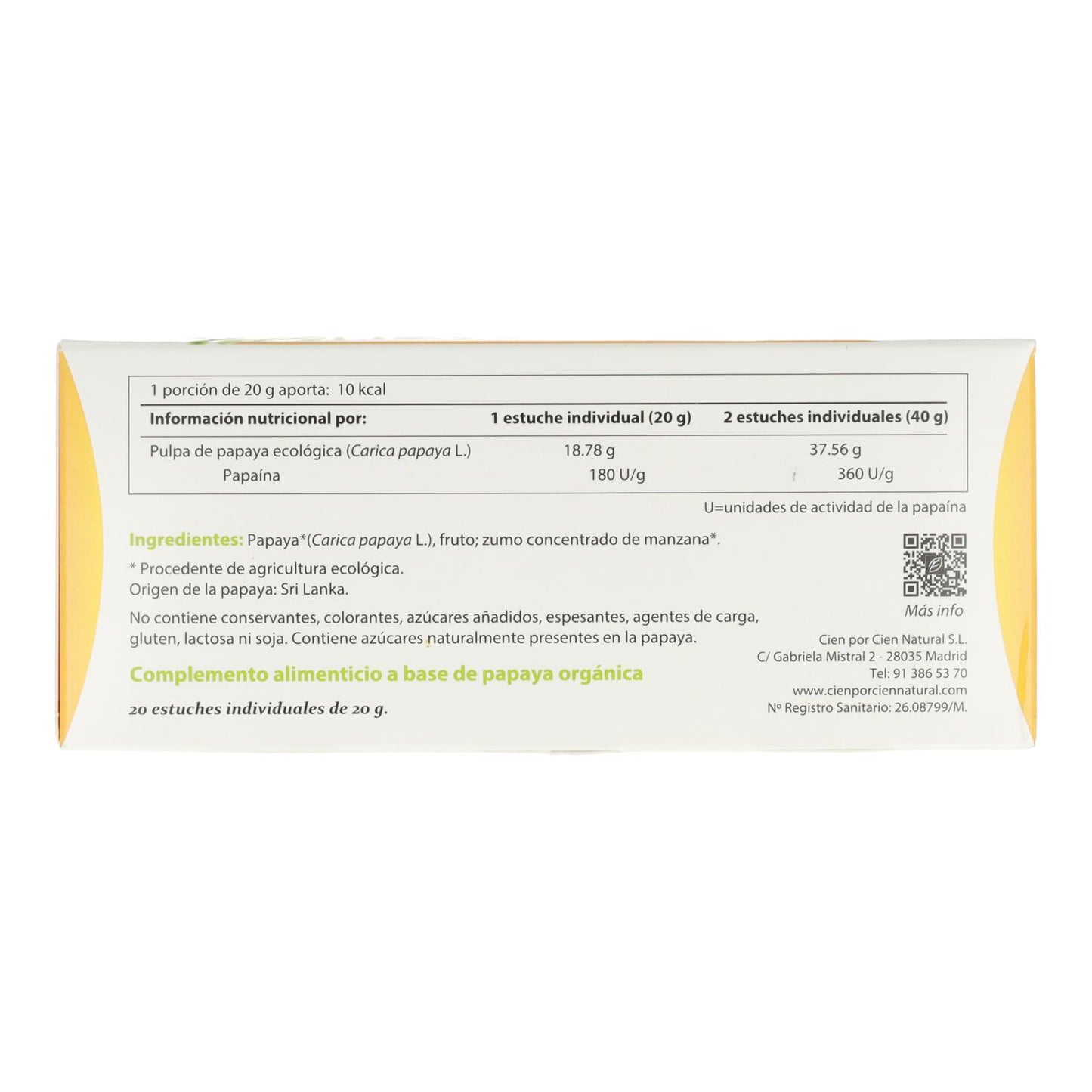 Caricol 20 sachets x 20 ml 100 % Natura
