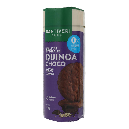 Biscuits complets Quinoa/Choco 0 % sucres Santiveri 175 g