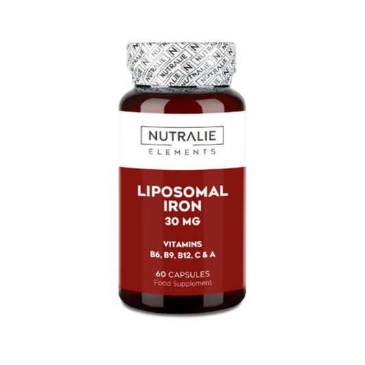 Liposomaal ijzer 30 mg + B6 + B12 Vermoeidheid, Nutralie, 60 capsules